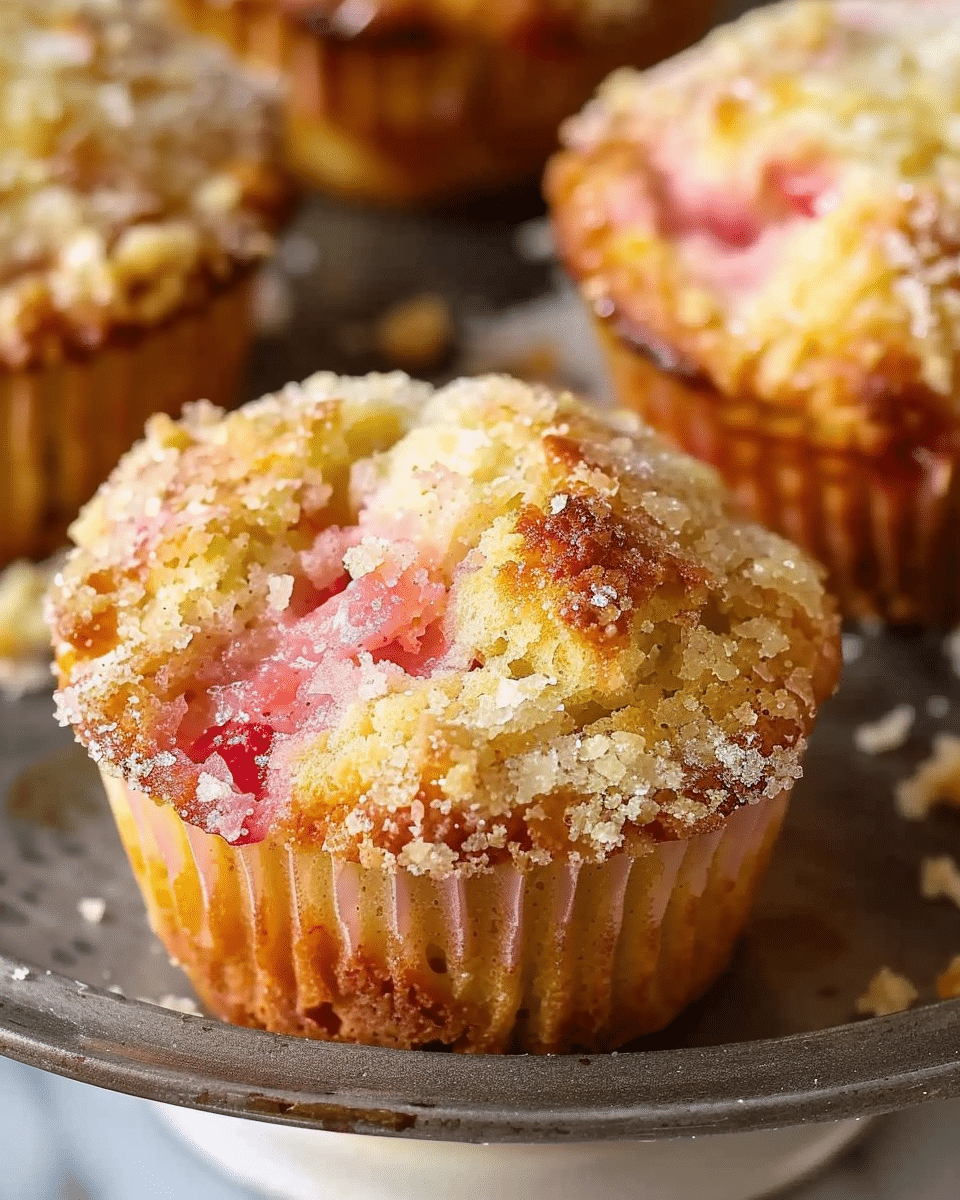 Rhubarb Raspberry Muffins Rhubarb Muffins | Sue Recipe