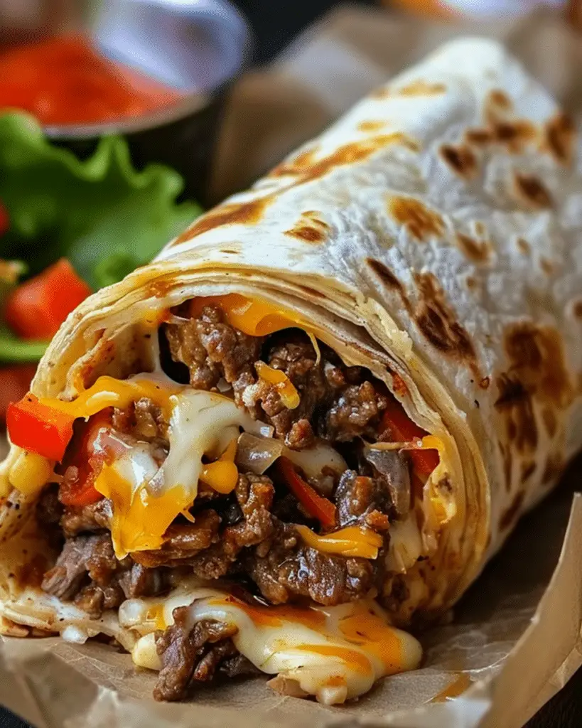 Nacho Cheese Beef Wrap