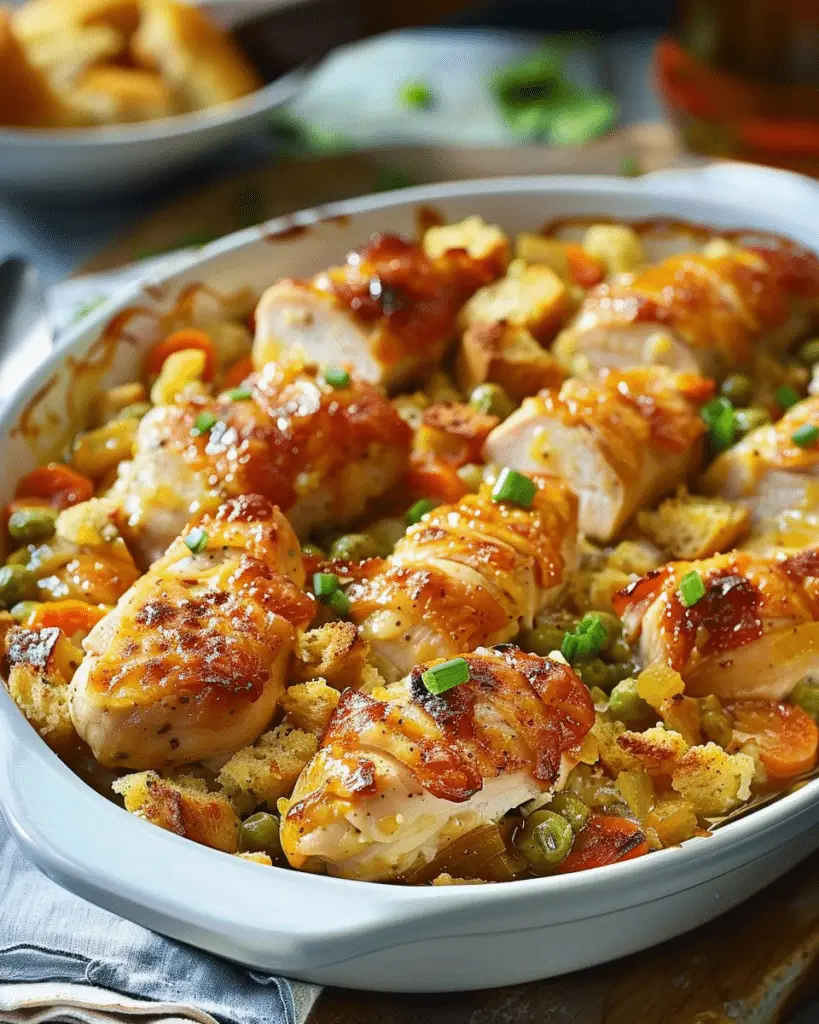 Dolly’s Chicken and Stuffing Casserole