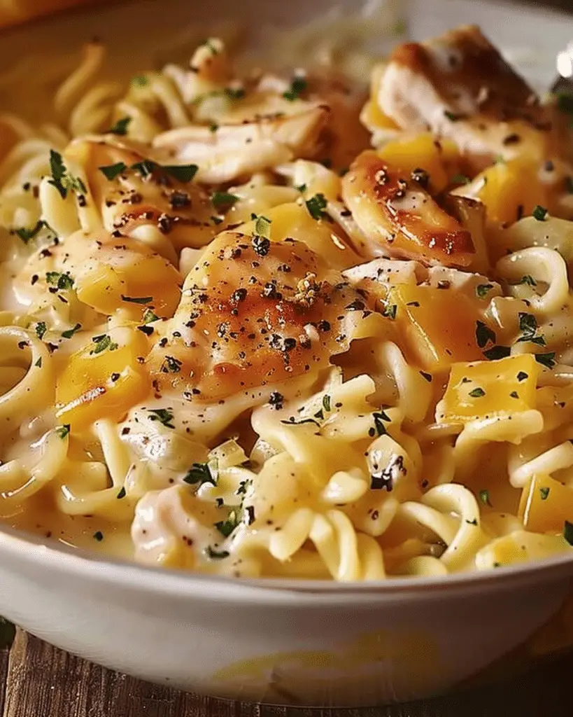 Comforting Chicken & Noodles Crock Pot