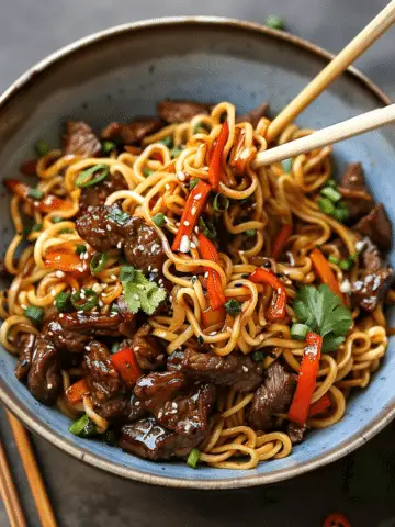 Hoisin Beef Noodles Recipe