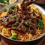 Sticky Beef Noodles