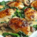 Chicken, Spinach & Mushroom Low-Carb Bake