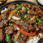 Sizzling Chinese Pepper Steak with Onions