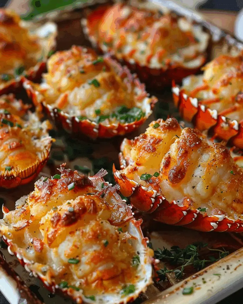 Garlic Butter Baked Lobster Tails