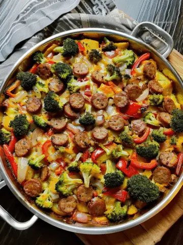 Sheet Pan Sausage and Veggie Bake