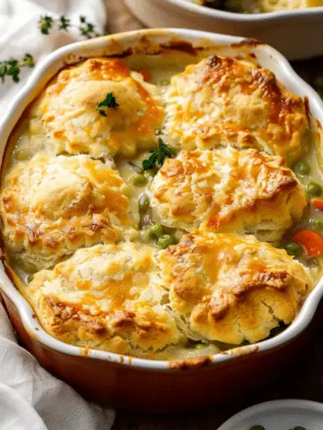 Biscuit & Vegetable Pot Pie (Casserole)