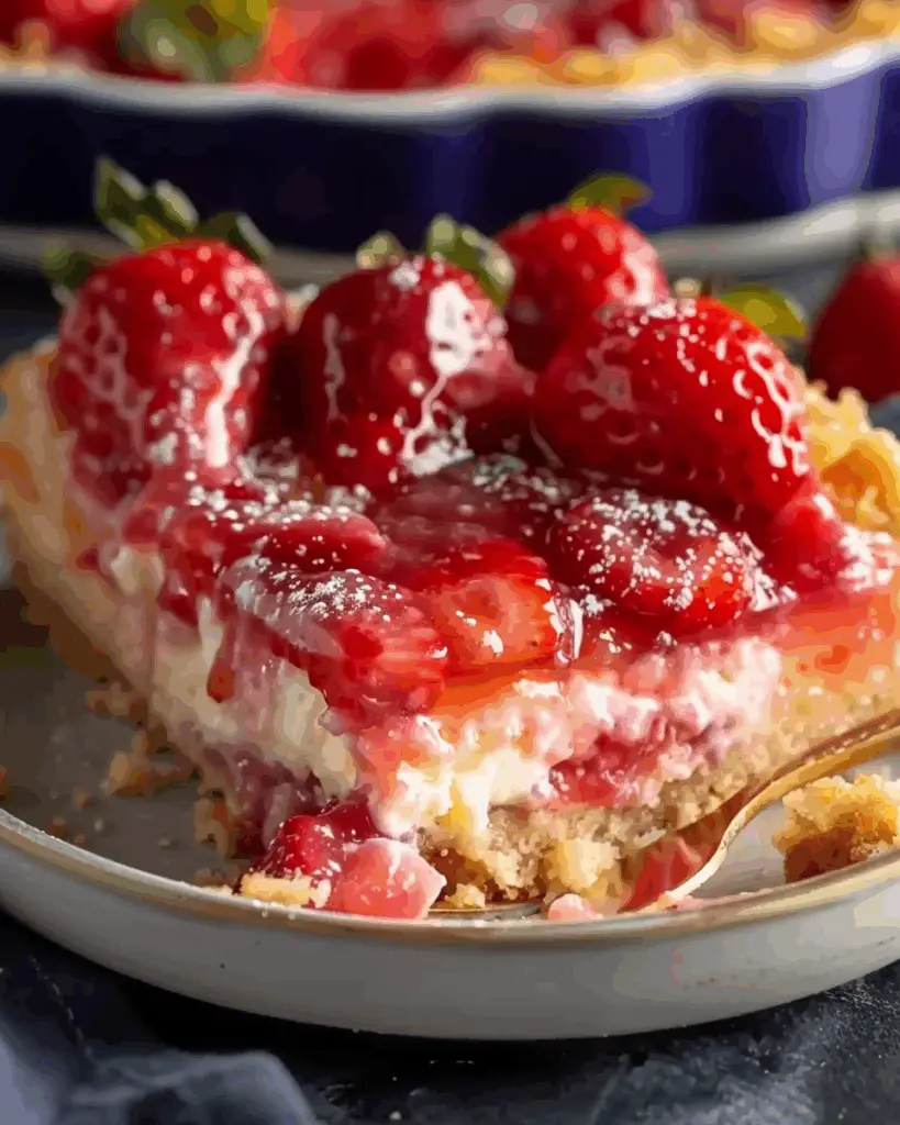Strawberry Cheesecake Dump Cake