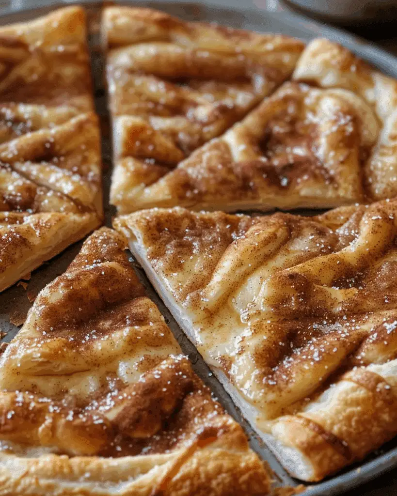 Cinnamon-Sugar Pizza Made with Crescent Rolls