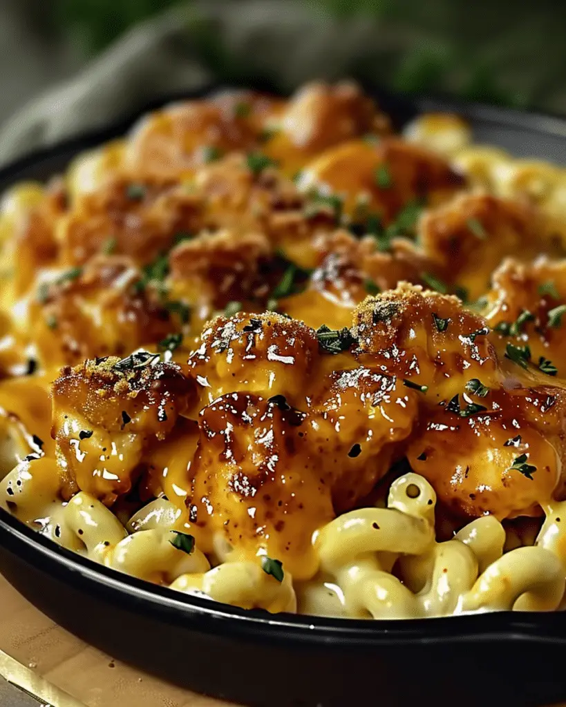 Creamy Honey Pepper Chicken Mac and Cheese Delight
