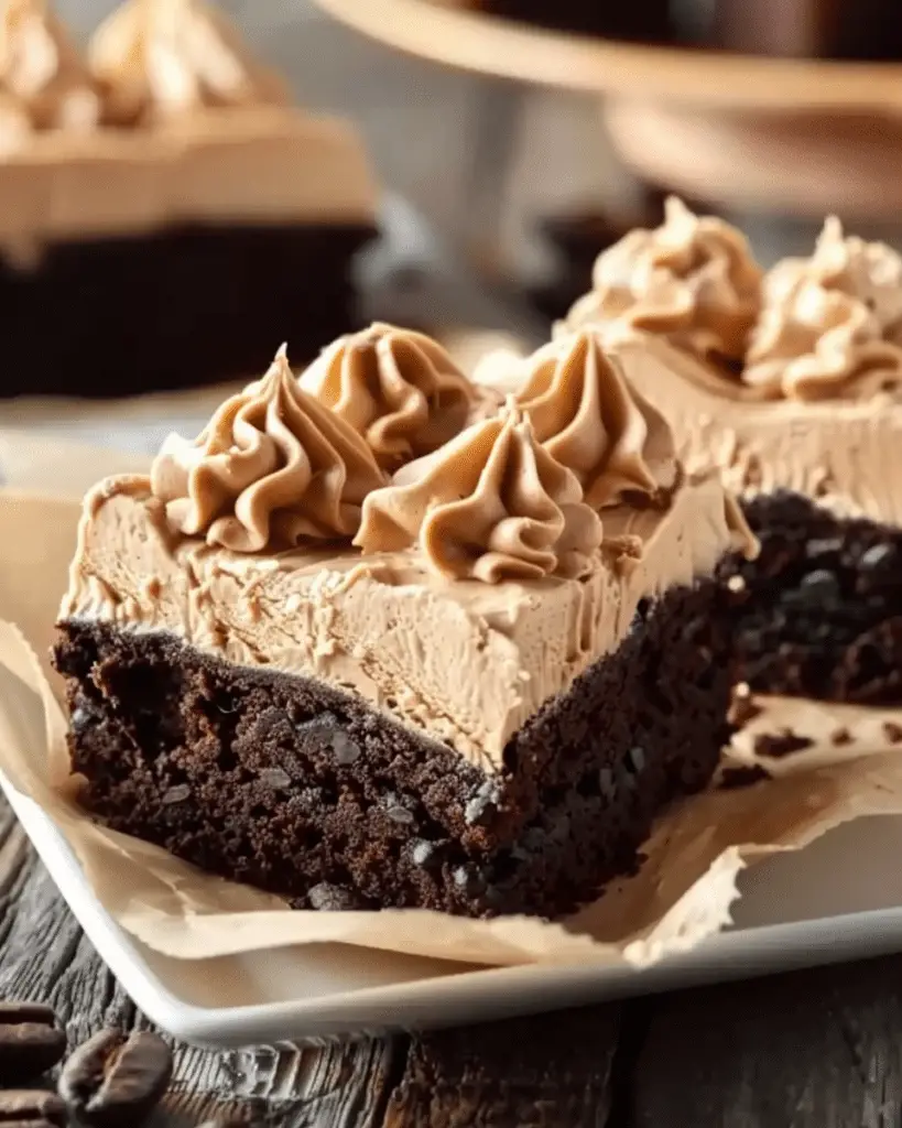 Frosted Coffee Brownies