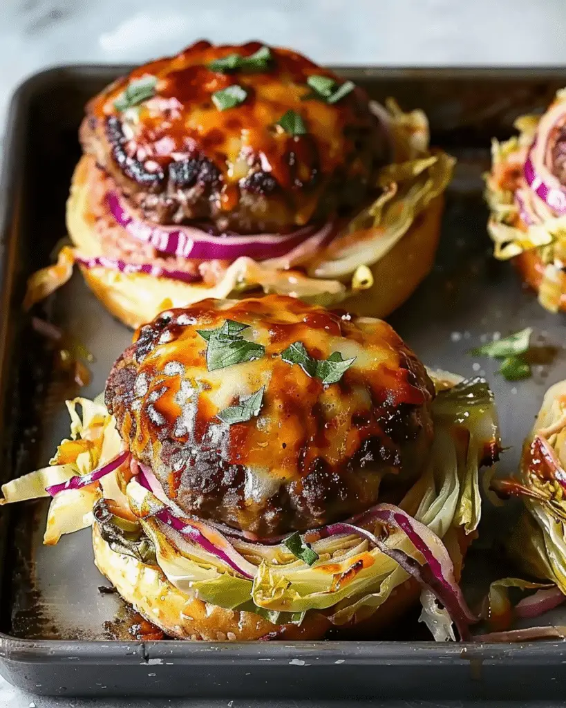 Oven-Baked Cabbage Burgers