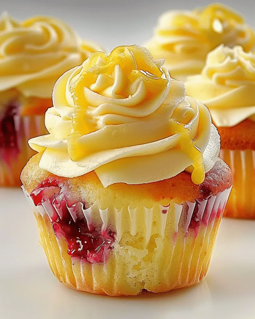 Raspberry Lemon Heaven Cupcakes