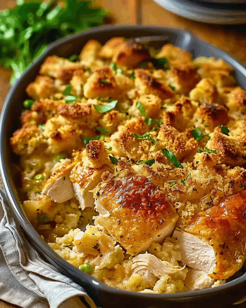 Dolly’s Chicken and Stuffing Casserole