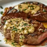 Juicy Steak with Creamy Garlic Sauce