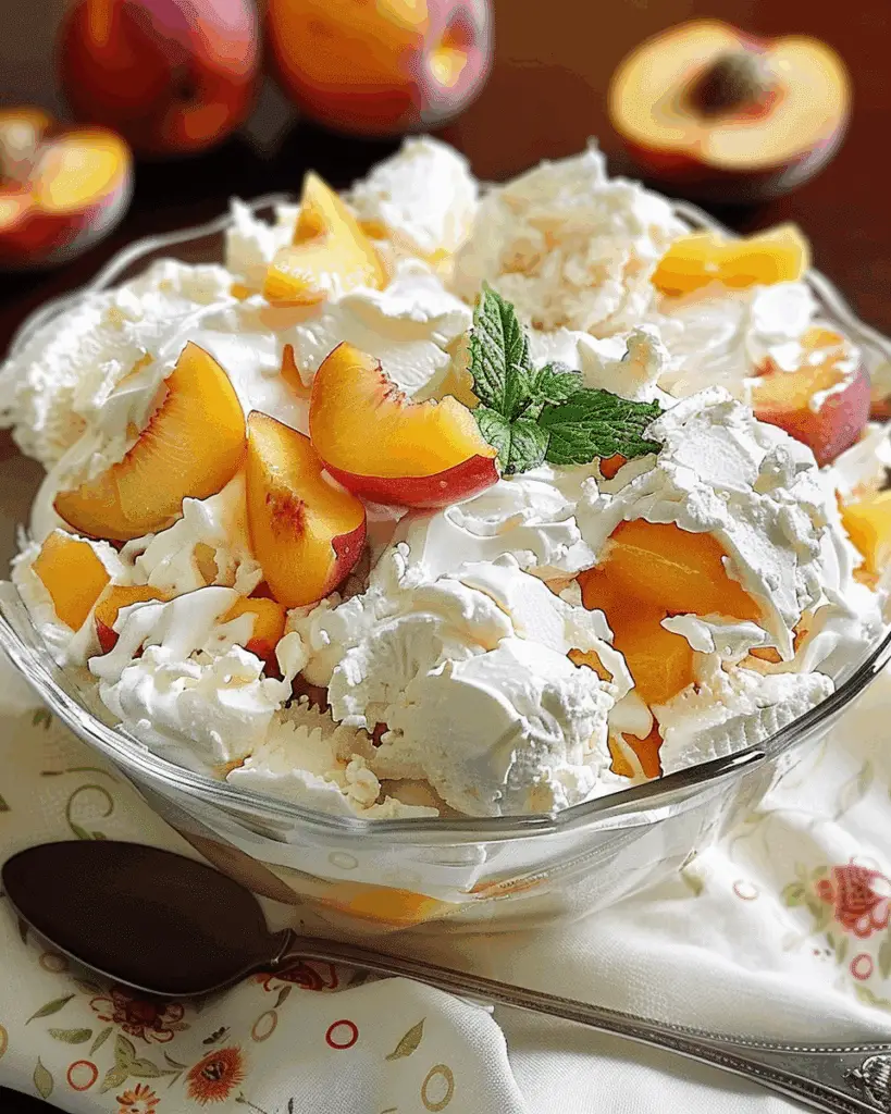 Peach Fluff Salad Recipe