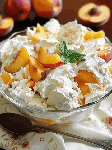 Peach Fluff Salad Recipe