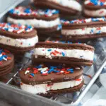 Patriotic Mini Ice Cream Sandwiches
