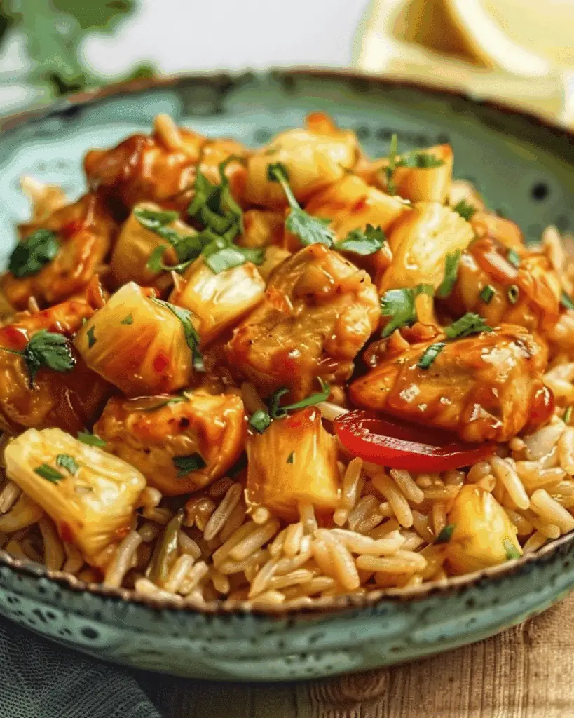 Pineapple Chicken and Rice