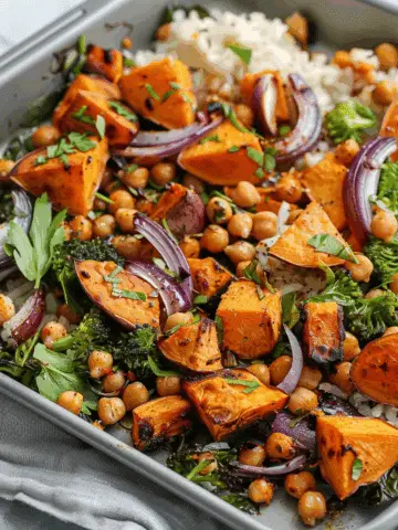 Smoky Sweet Potato and Chickpea Sheet Pan Dinner