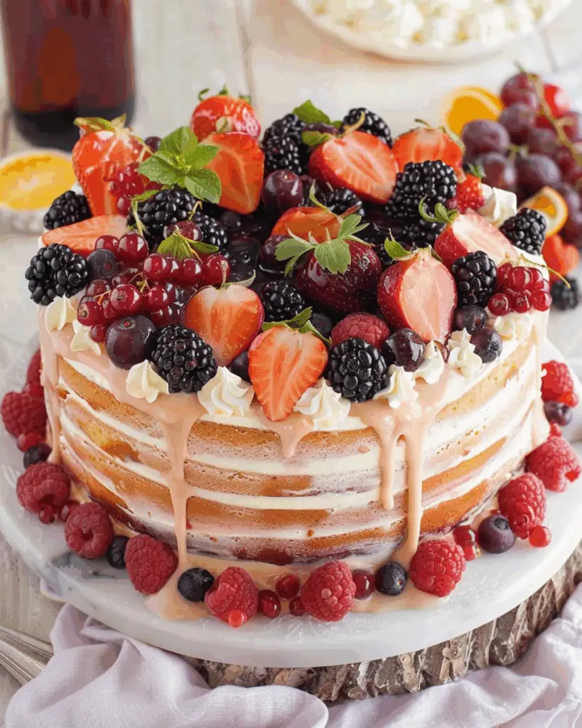 Summer Sangria Cake