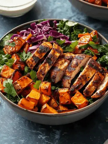 Blackened Chicken and Sweet Potato Bowls