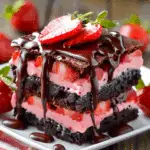 Chocolate-Covered Strawberry Brownies