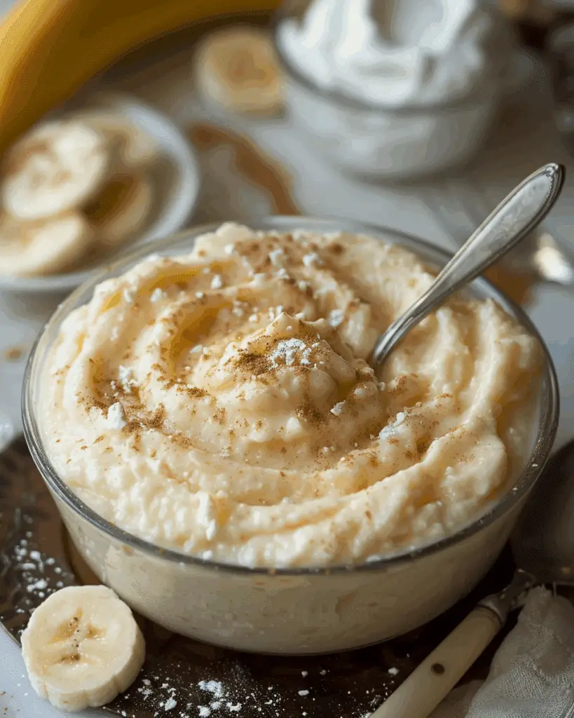 Cottage Cheese Banana Pudding