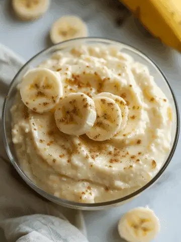 Cottage Cheese Banana Pudding