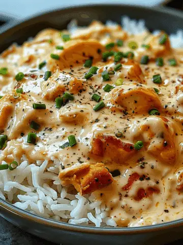 Creamy Smothered Chicken and Rice
