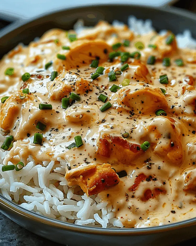 Creamy Smothered Chicken and Rice