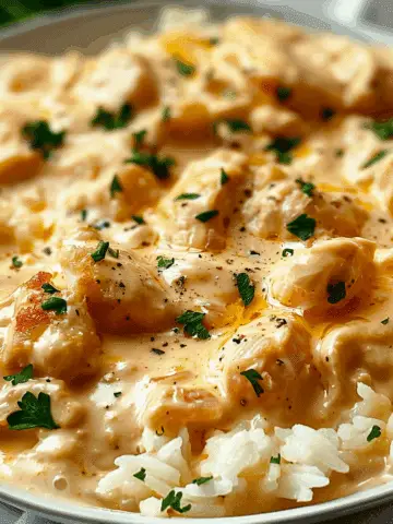 Creamy Smothered Chicken and Rice