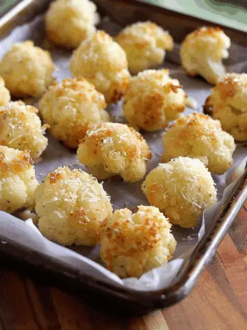 Parmesan Cauliflower Bites