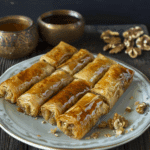 Syrupy Walnut Phyllo Rolls – Baklava Rolls