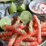 Watermelon Fries with Coconut Lime Dip