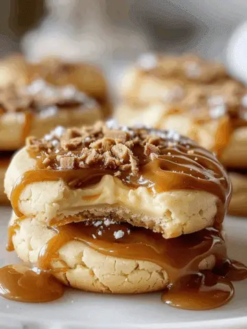 Caramel Cheesecake Cookies