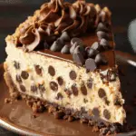 Chocolate Chip Cookie Bottomed Cheesecake