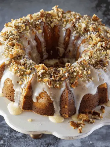 Easy Baklava Bundt Cake Recipe with a Cake Mix