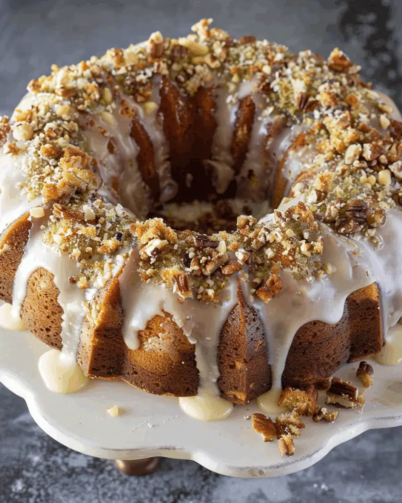 Easy Baklava Bundt Cake Recipe with a Cake Mix