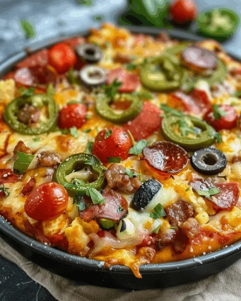 Low Carb Crustless Pizza Bowl