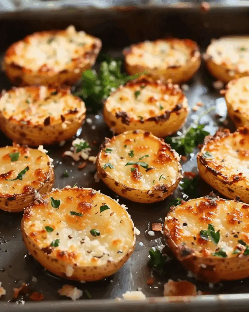 Mini Baked Parmesan Potato Rounds