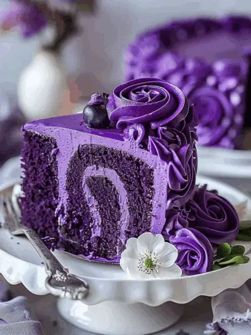 Purple Velvet Cake Roll