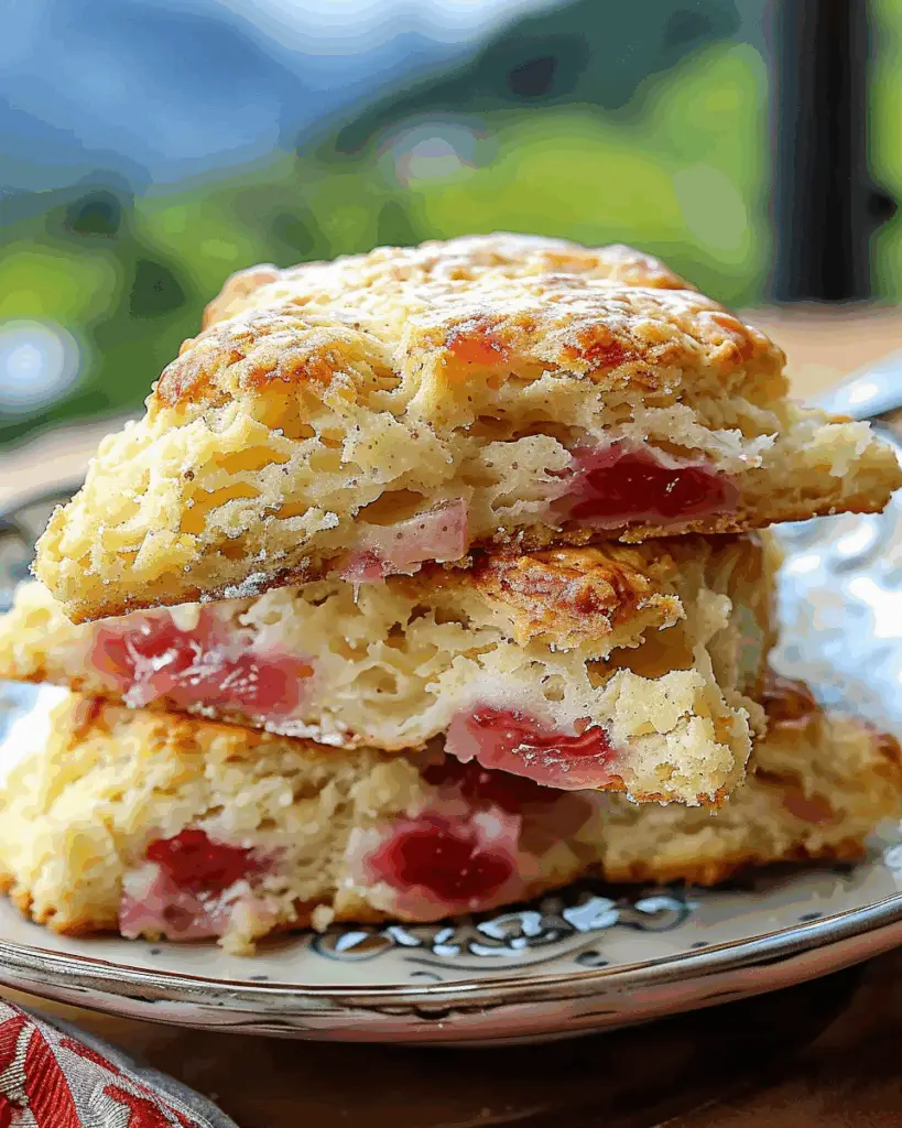 Roasted Rhubarb Scones with Premium Organic Flour – The Perfect Springtime Brunch Recipe