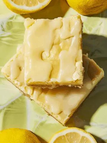 The Best Lemon Brownies Recipe (With Lemony Glaze)