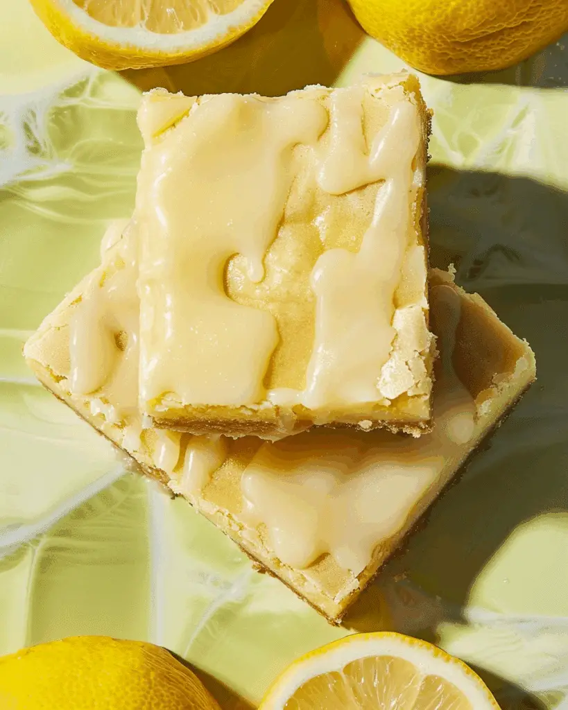 The Best Lemon Brownies Recipe (With Lemony Glaze)