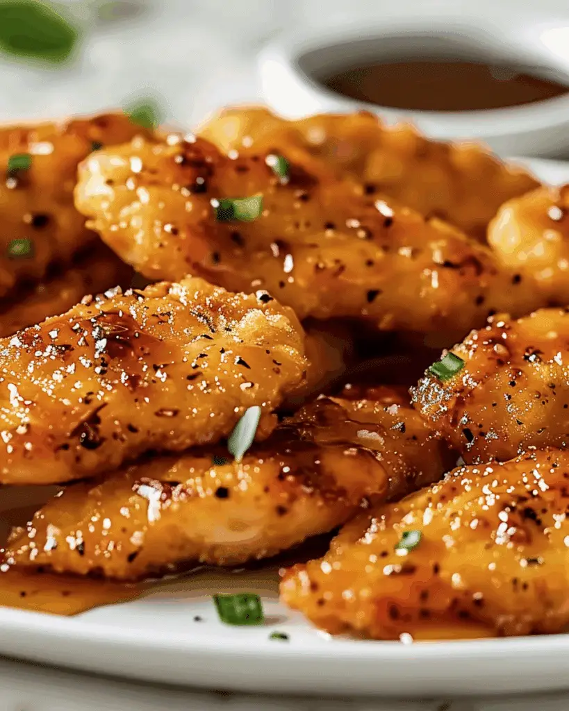 Air Fryer Honey Butter Garlic Chicken Tenders