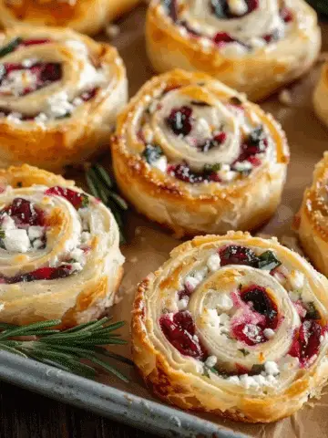 Cranberry Feta Pinwheels