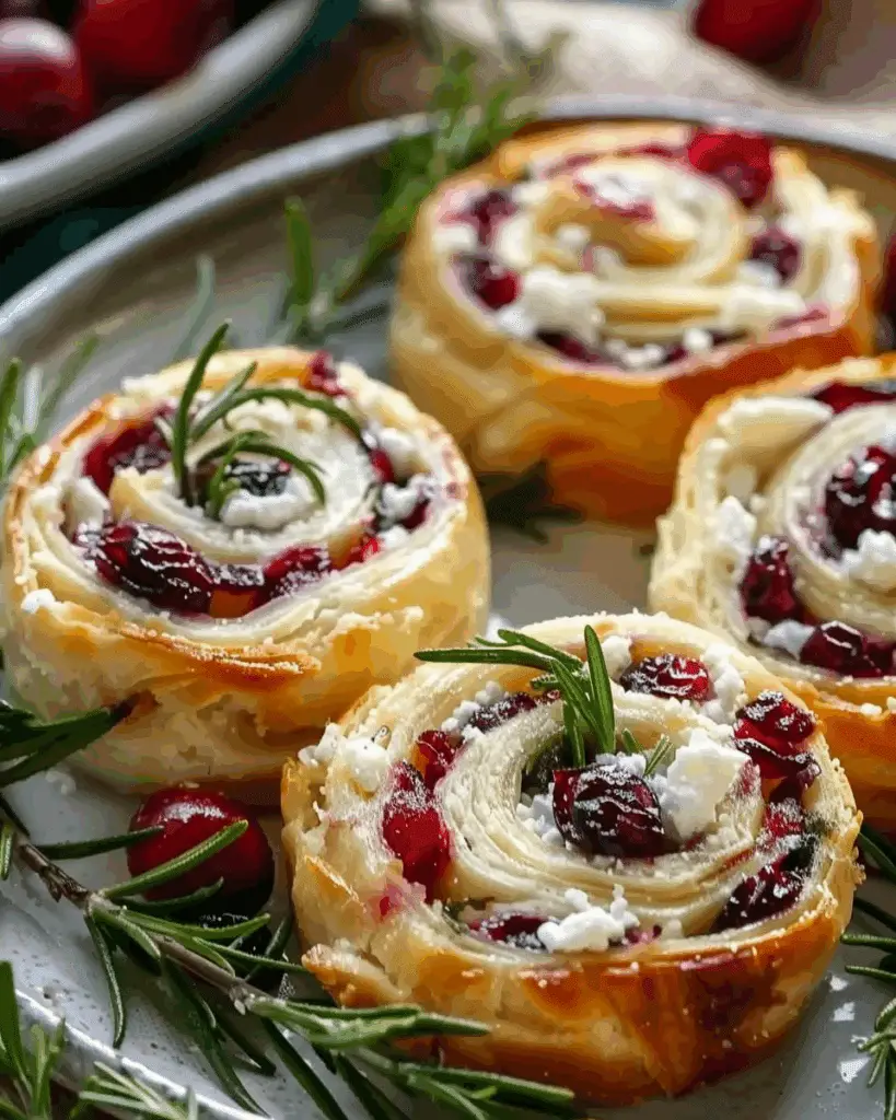 Cranberry Feta Pinwheels