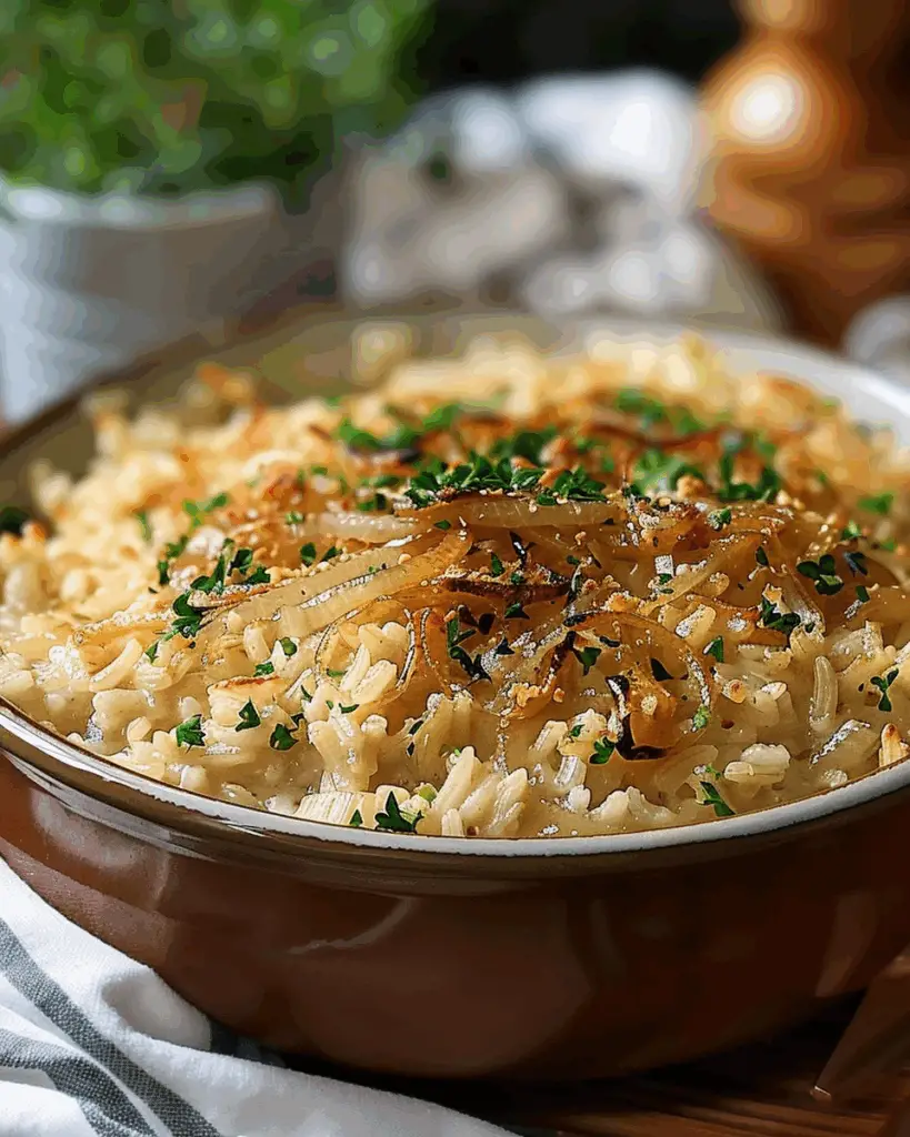 French Onion Soup Rice