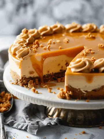 Loaded Butterscotch Cheesecake